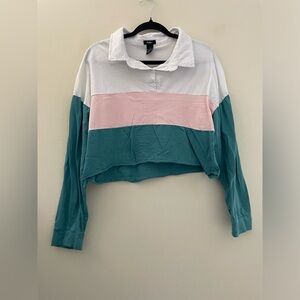 Rue 21 90’s Collared‎ Crop Top - 1X